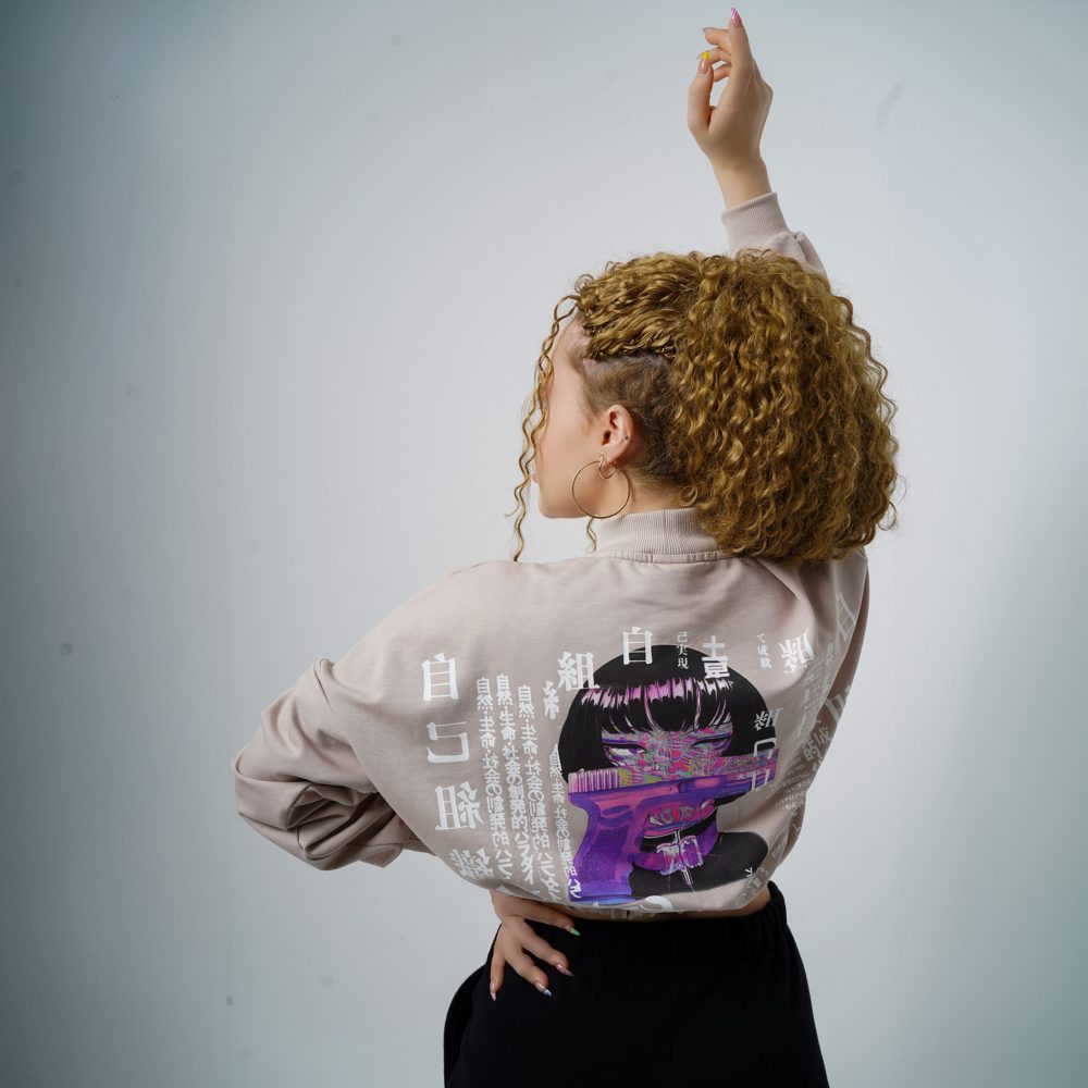 Telepathy Crop Sweatshirt - Image 2